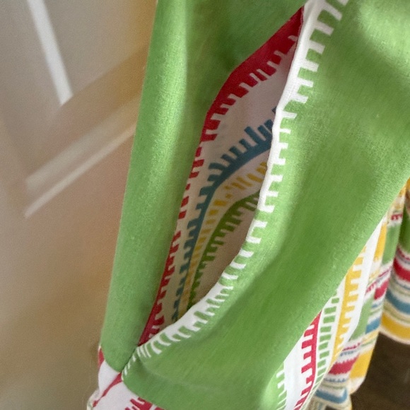 Vintage Oscar de la Renta for Swirl Multicolor Sundress - Loungewear Made in USA - Picture 8 of 10